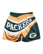 Green Bay Packers Saw Blade Retro Shorts