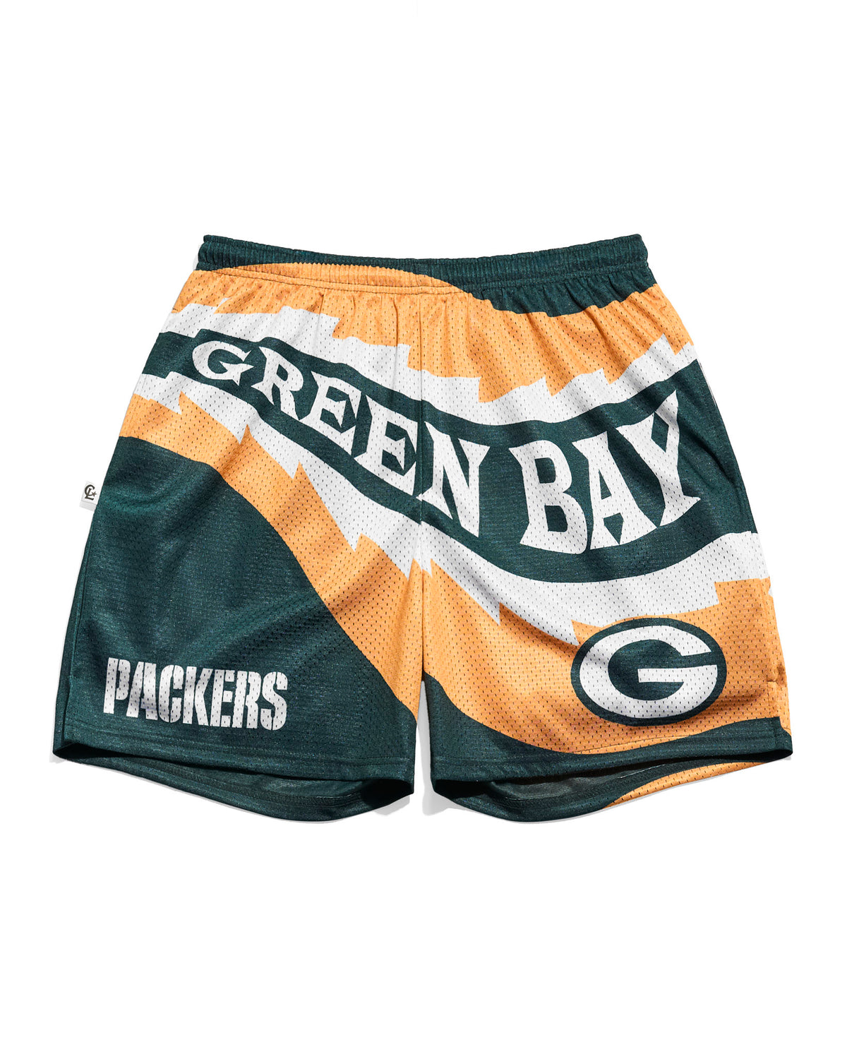 Green Bay Packers Saw Blade Retro Shorts