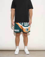 Green Bay Packers Saw Blade Retro Shorts