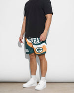 Green Bay Packers Saw Blade Retro Shorts