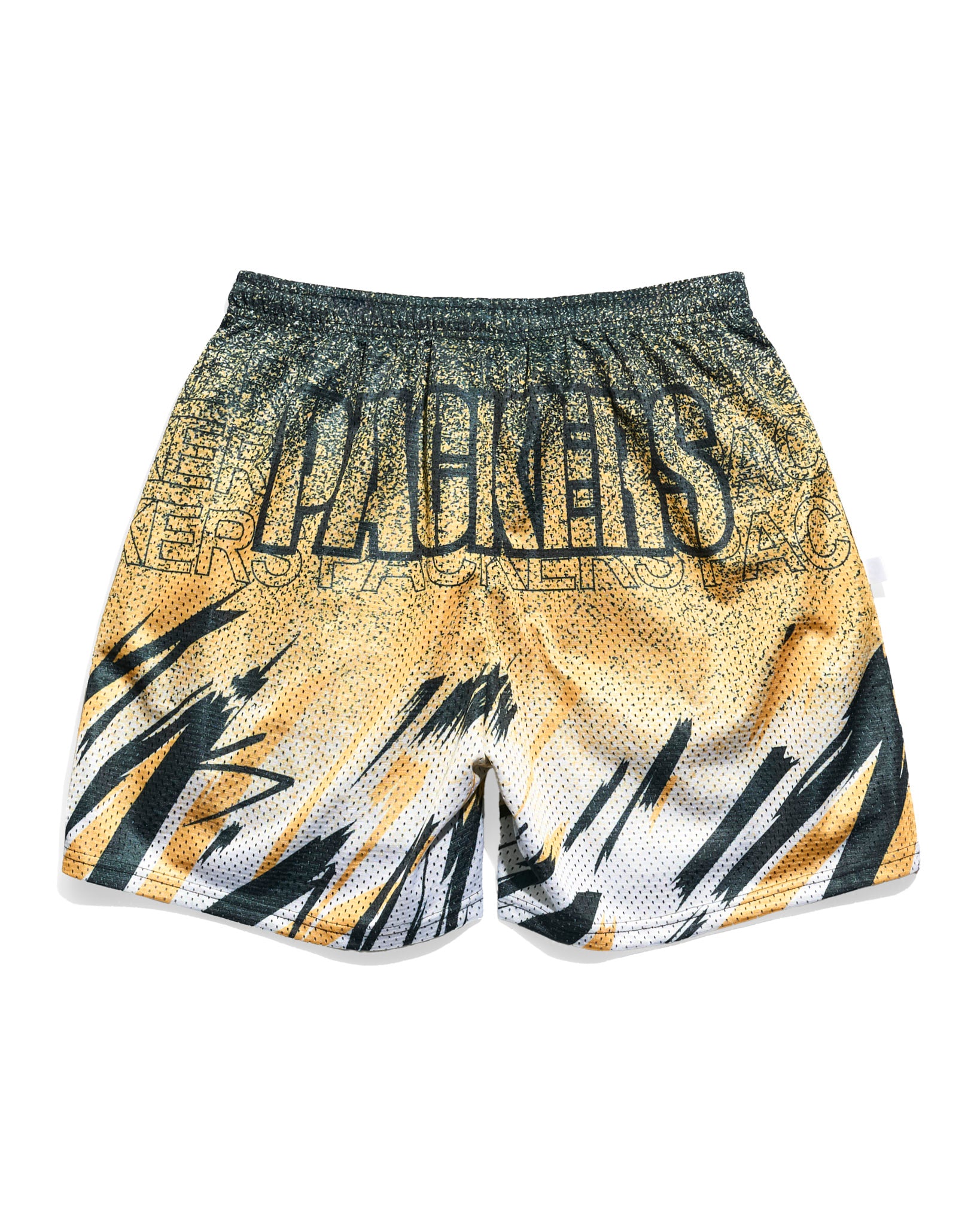 Green Bay Packers Sketch Retro Shorts