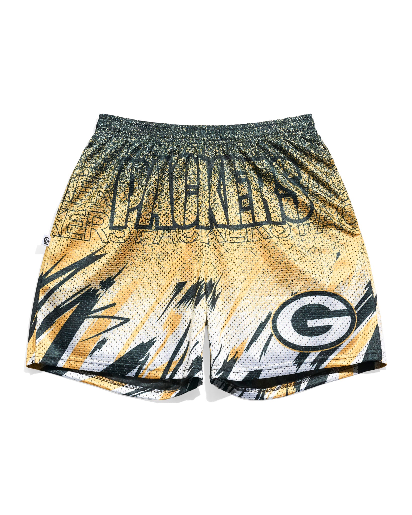 Green Bay Packers Sketch Retro Shorts