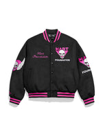 Hart Foundation Black Varsity Jacket