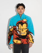 Iron Man Big Face Sherpa Jacket