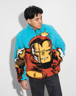 Iron Man Big Face Sherpa Jacket