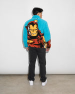 Iron Man Big Face Sherpa Jacket