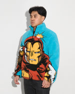 Iron Man Big Face Sherpa Jacket
