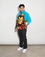 Iron Man Big Face Sherpa Jacket