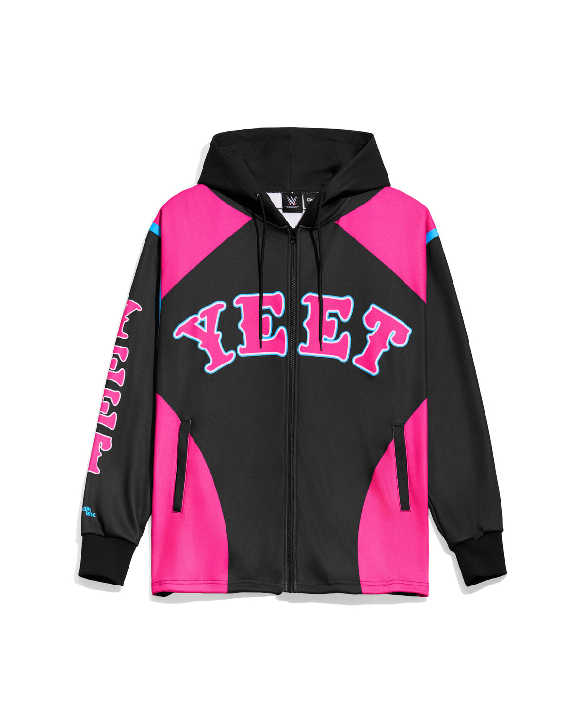 Jey Uso Pink Black YEET Entrance Hoodie