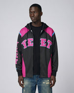 Jey Uso Pink Black YEET Entrance Hoodie