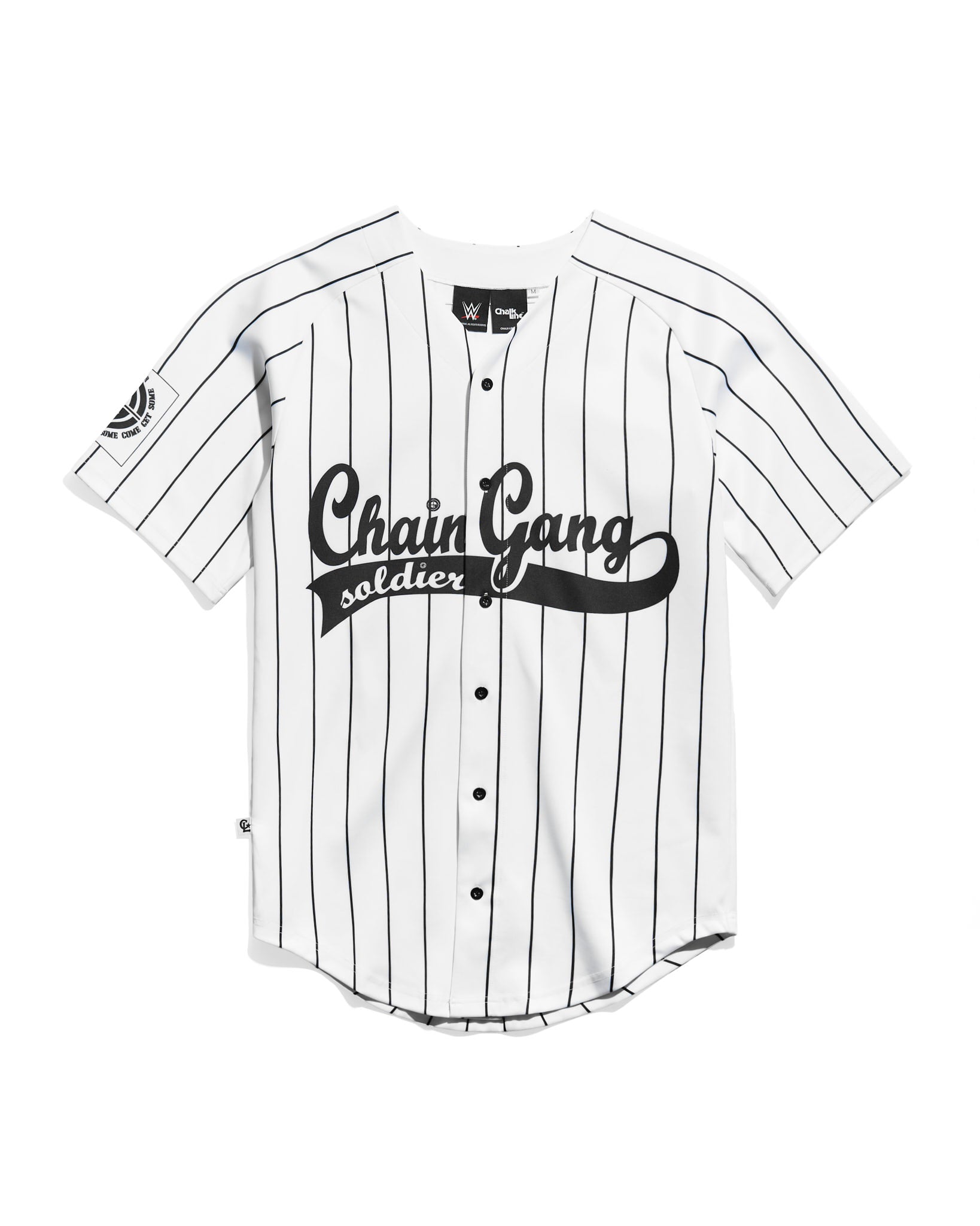 John Cena Chain Gang Soldier White Baseball Jersey