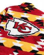 Kansas City Chiefs Geometric Yellow Sherpa Jacket