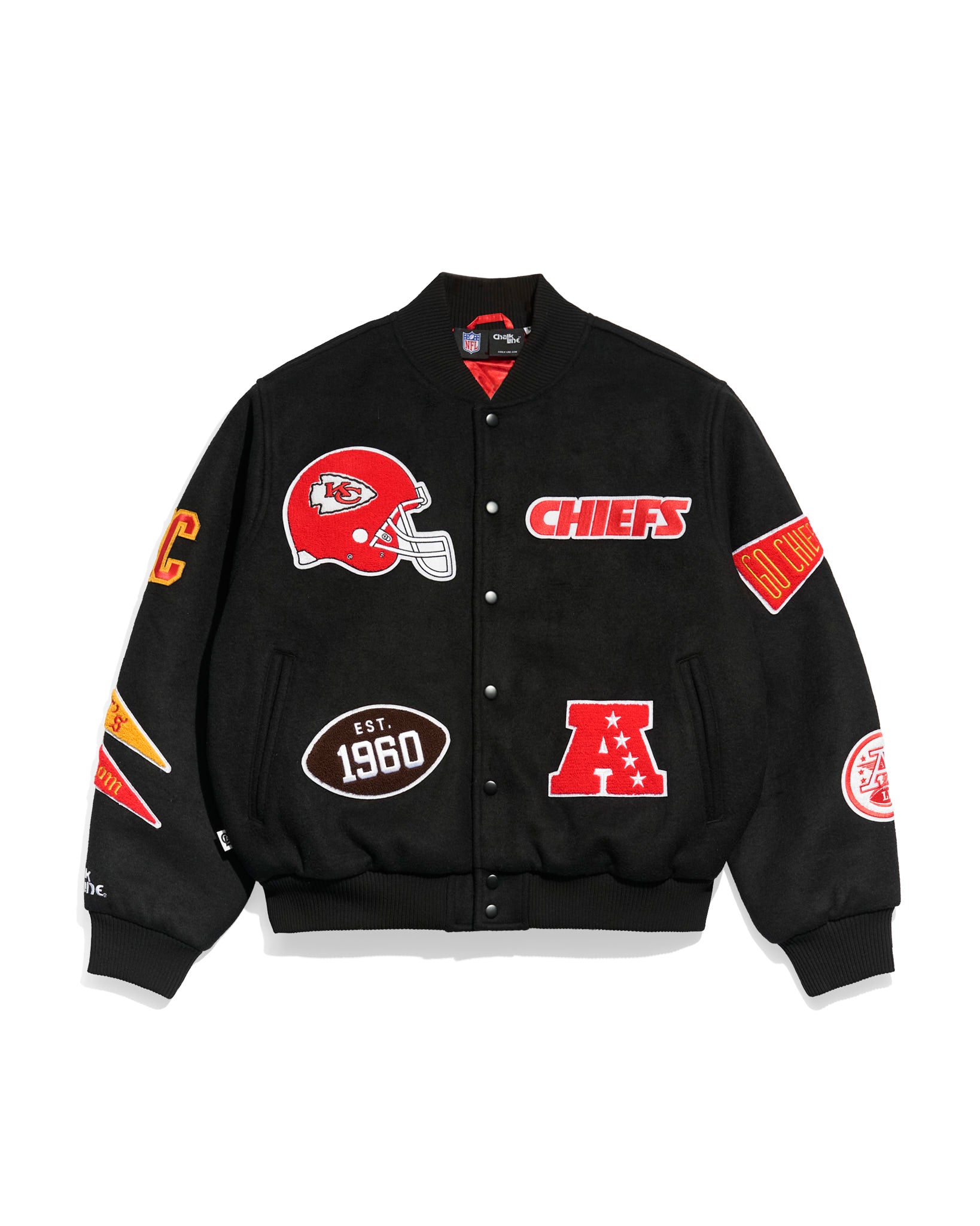 Kansas City Chiefs Pennant Varsity Jacket