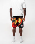Kansas City Chiefs & Iron Man Retro Shorts