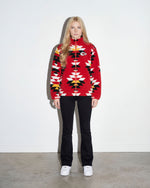 Kansas City Chiefs Geometric Red Sherpa Jacket