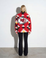 Kansas City Chiefs Geometric Red Sherpa Jacket