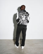 Las Vegas Raiders Logo Fanimation Satin Jacket