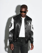 Las Vegas Raiders Logo Fanimation Satin Jacket
