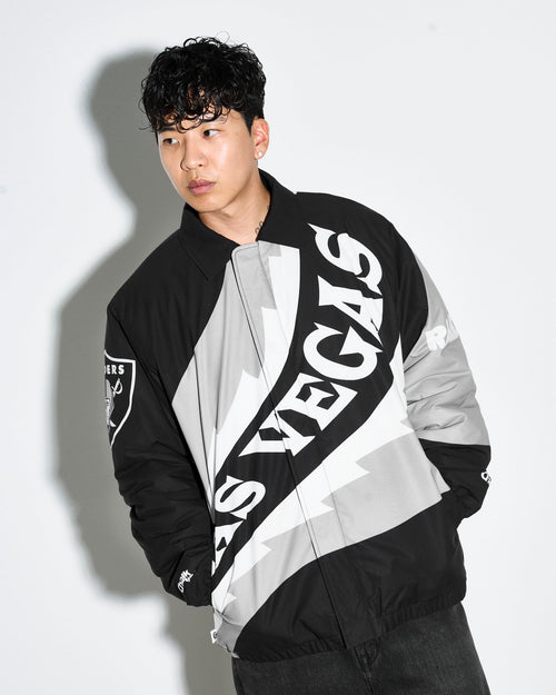 Chalk Line Las Vegas Raiders Saw Blade Quilted Puffer Jacket