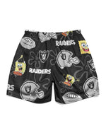 Las Vegas Raiders & SpongeBob SquarePants Retro Shorts