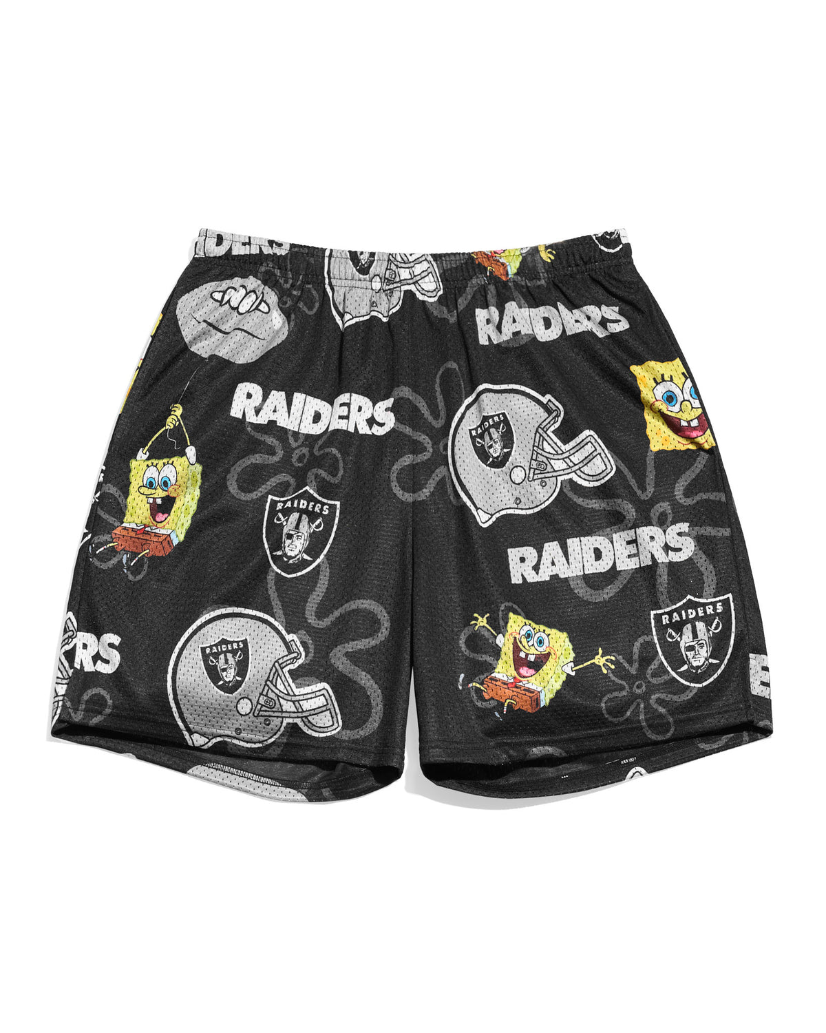 Las Vegas Raiders & SpongeBob SquarePants Retro Shorts