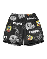 Las Vegas Raiders & SpongeBob SquarePants Retro Shorts