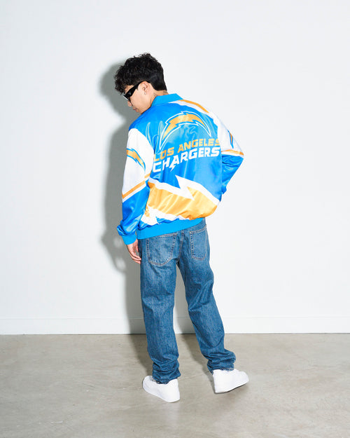 Los Angeles Chargers Bomber Satin Jacket