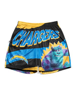 Los Angeles Chargers & Monsters, Inc. Graphic Retro Shorts