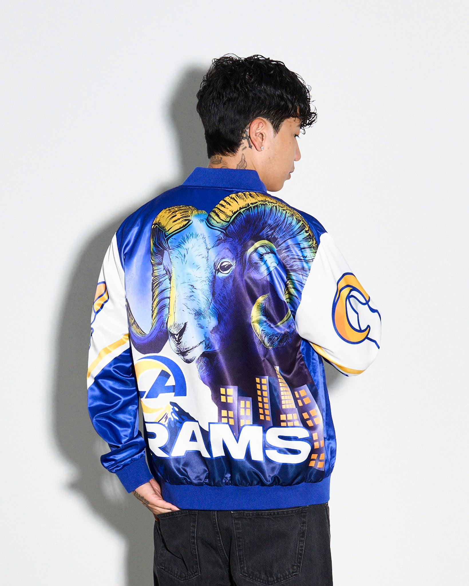 Los Angeles Rams Fanimation Satin Jacket