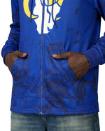 Los Angeles Rams & X-Men Comic Zip Up Hoodie