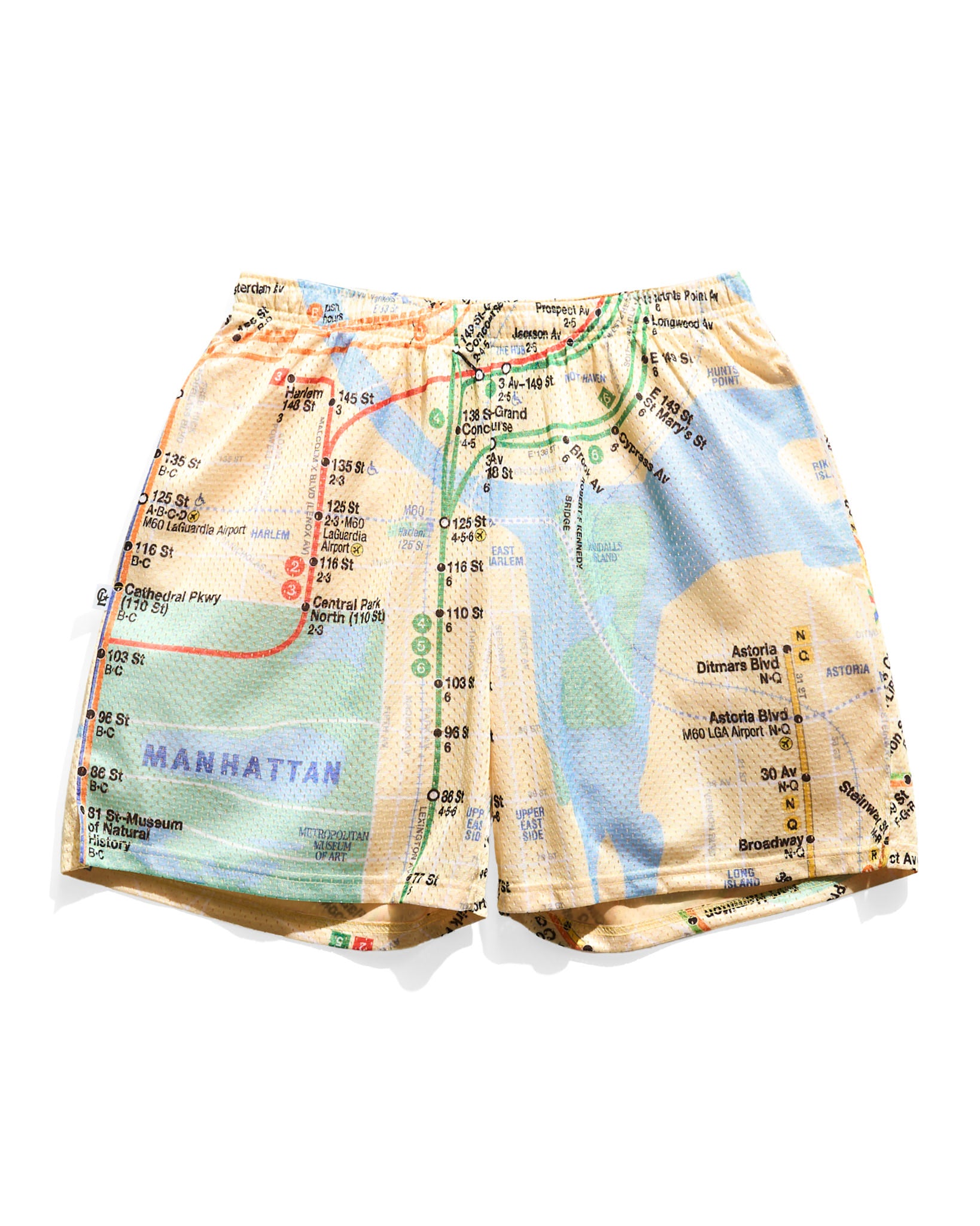 MTA Subway Map Retro Shorts