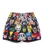 Marvel Comics Heroes Heads Retro Shorts