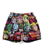 Marvel Comics Villains Heads Retro Shorts
