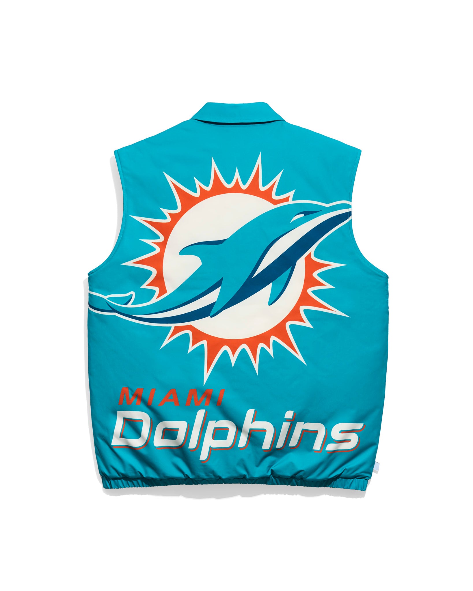 Miami Dolphins Big Logo Quilted Puffer Vest