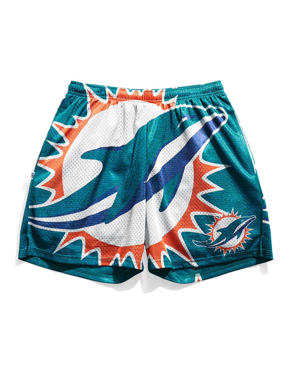 Miami Dolphins Big Logo Retro Shorts