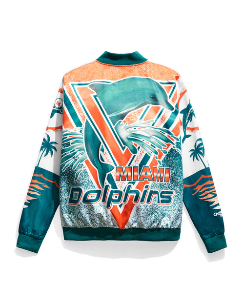 Miami Dolphins Fanimation Satin Jacket