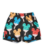 Mickey Mouse Ice Cream Black Retro Shorts