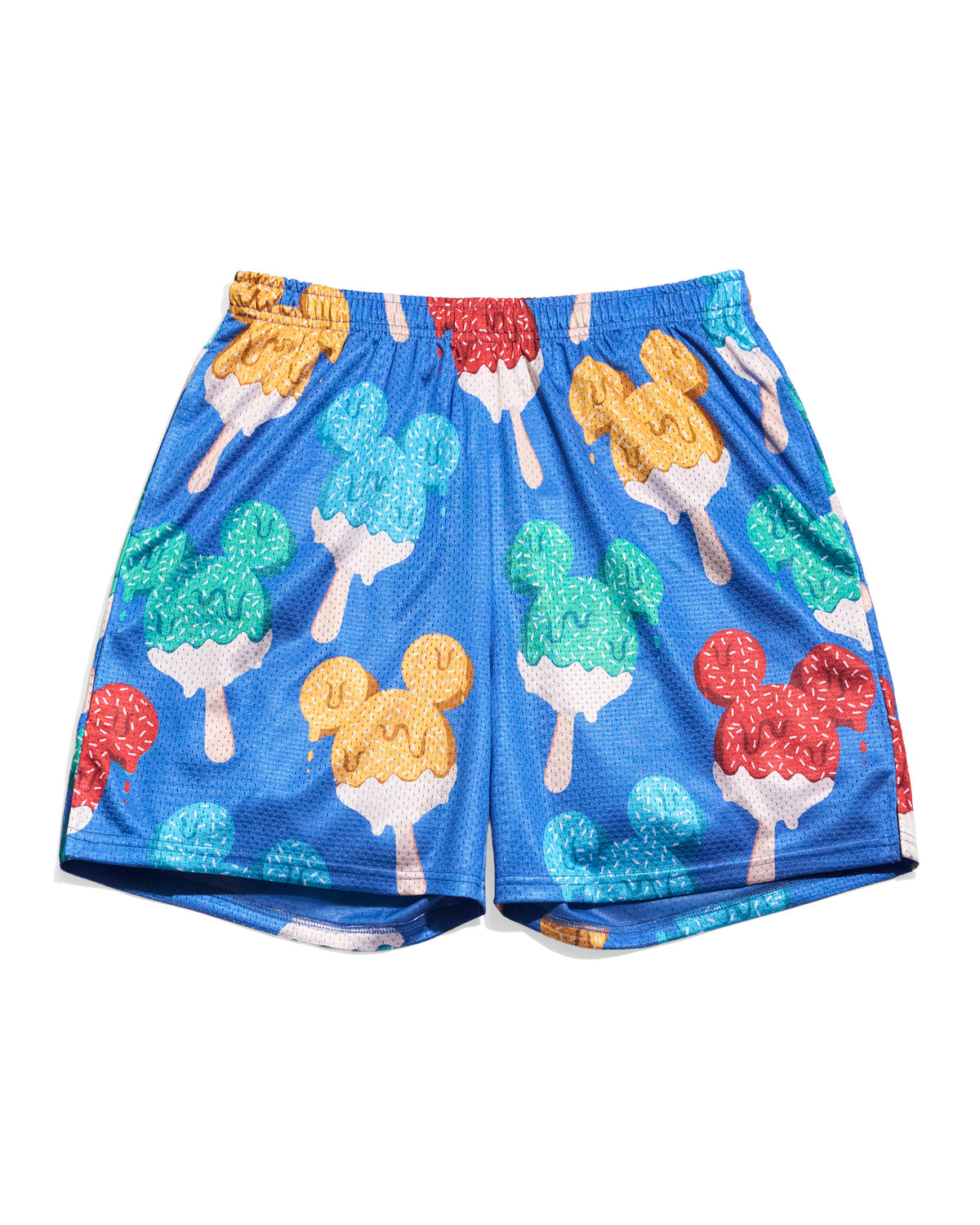 Mickey Mouse Ice Cream Blue Retro Shorts