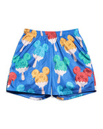 Mickey Mouse Ice Cream Blue Retro Shorts
