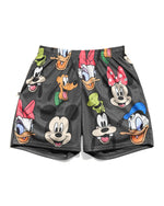 Mickey and Friends Black Retro Shorts