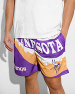 Minnesota Vikings Saw Blade Retro Shorts
