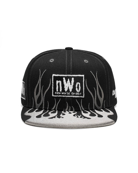 NWO 4 Life Grey Flames Snapback Hat