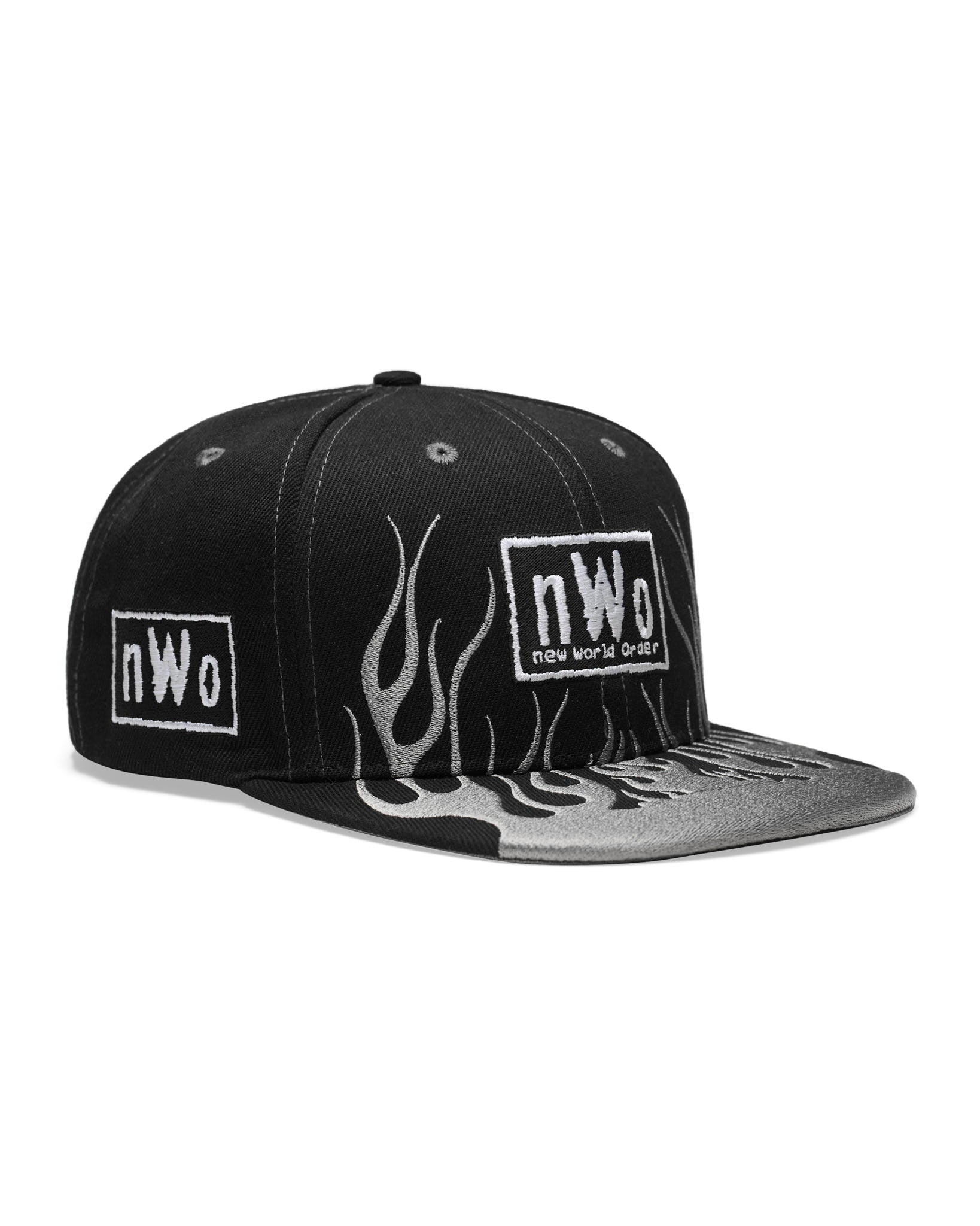 NWO 4 Life Grey Flames Snapback Hat