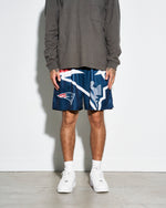 New England Patriots Big Logo Retro Shorts