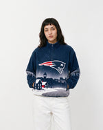 New England Patriots Landscape Quarter Zip Microfleece Pullover
