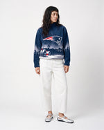 New England Patriots Landscape Quarter Zip Microfleece Pullover