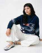 New England Patriots Landscape Quarter Zip Microfleece Pullover