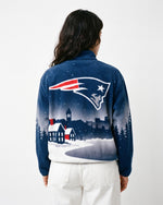 New England Patriots Landscape Quarter Zip Microfleece Pullover