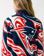New England Patriots Marble Full Zip Microfleece