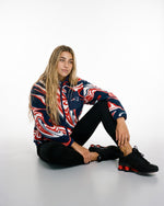 New England Patriots Marble Full Zip Microfleece